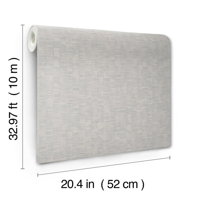 Capri Light Grey Textured Vinyl Wallpaper - York SI20753