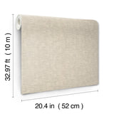 Capri Beige Textured Vinyl Wallpaper - York SI20754