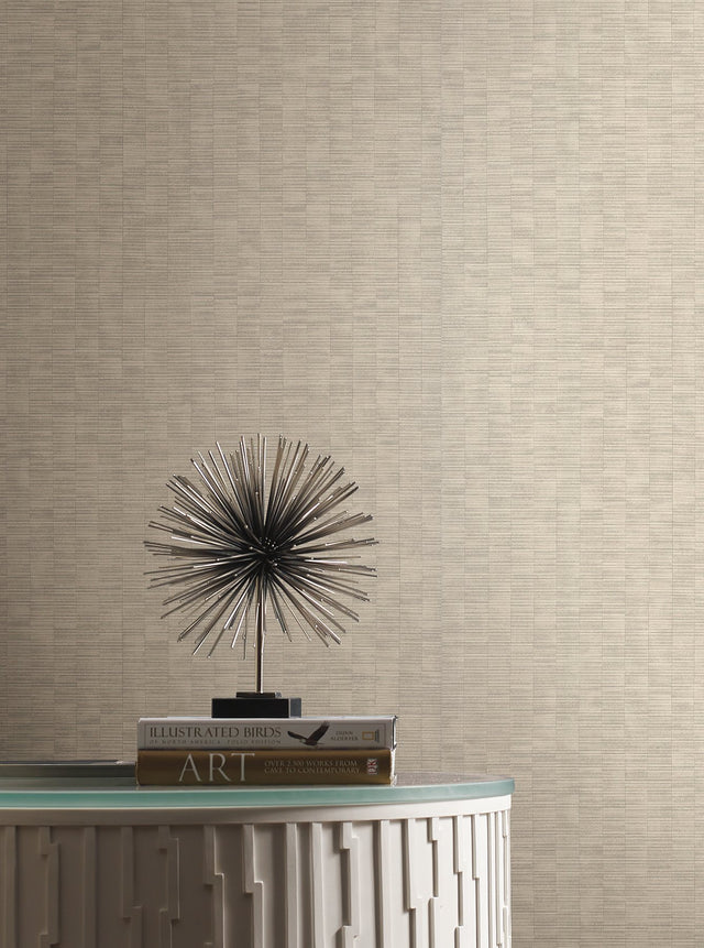 Capri Beige Textured Vinyl Wallpaper - York SI20754
