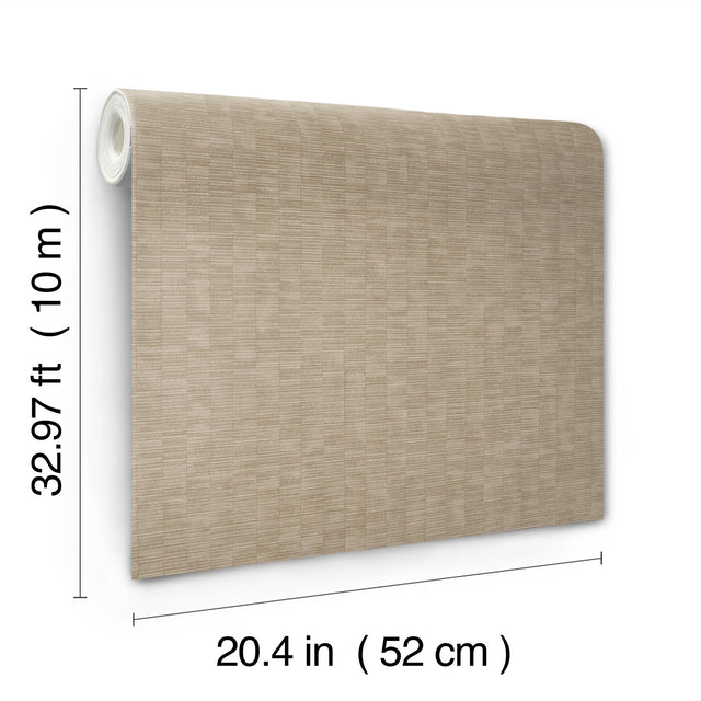 Capri Caramel Textures Transitional Vinyl Wallpaper - York SI20758