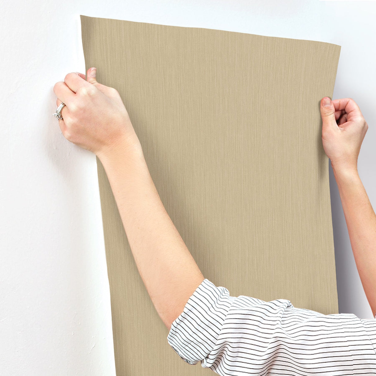 Nuvola Weave Straw Textured Vinyl Wallpaper - York SI20770