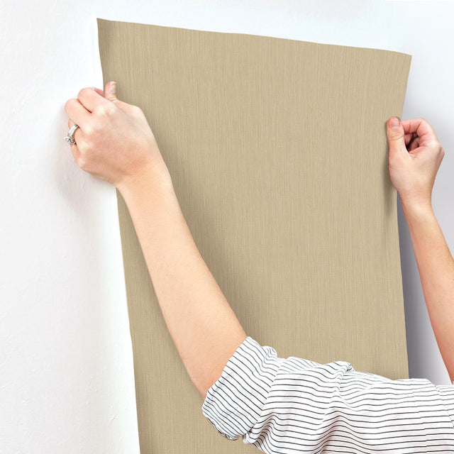 Nuvola Weave Straw Textured Vinyl Wallpaper - York SI20770