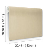Nuvola Weave Yellow Birch Textured Vinyl Wallpaper - York SI20771