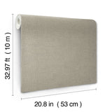 Su Tela Taupe Textured Wallpaper with Modern Woven Fabric Look - York SI20869