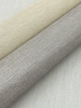 Shimmering Linen Cream Wallpaper with Textured Linen Pattern - York SI24371