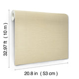 Shimmering Linen Cream Wallpaper with Textured Linen Pattern - York SI24371