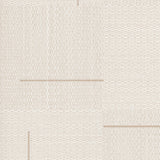 Geo Block Weave Linen Wallpaper in Beige Geometric Modern Pattern - York SI24900