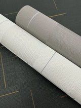 Geo Block Weave Taupe Wallpaper with Modern Geometric Block Pattern - York SI24903