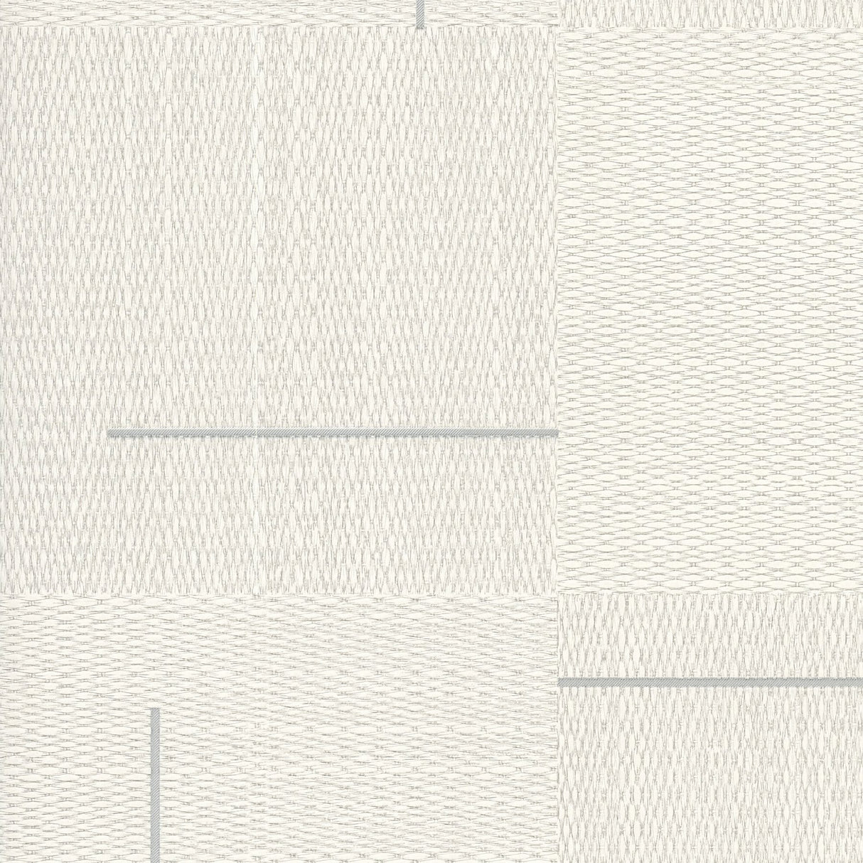 Geo Block Weave Ivory Wallpaper with Modern Geometric Pattern - York SI24906