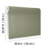 Bali Basketweave Sage Wallpaper with Modern Woven Texture - York SI24922