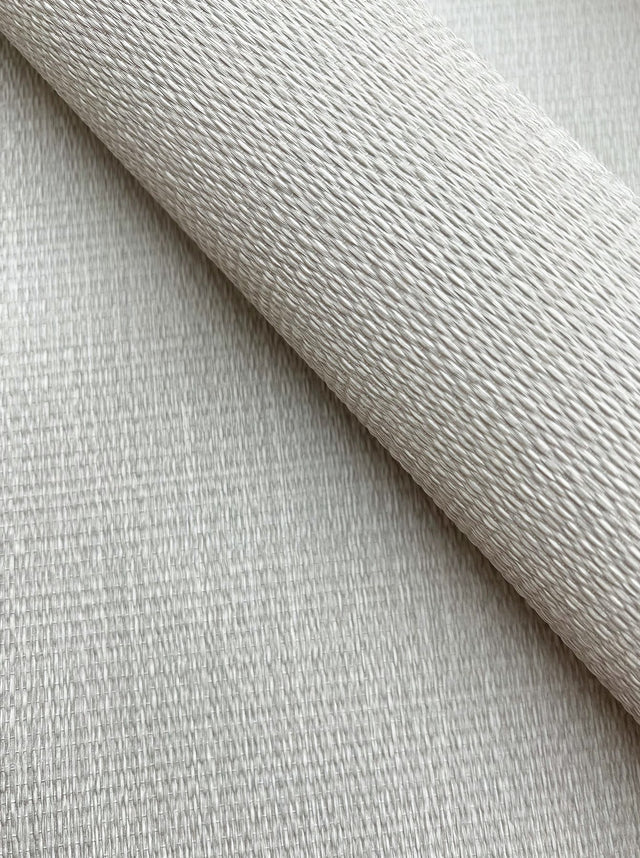 Bali Basketweave Warm Grey Wallpaper with Modern Woven Texture - York SI24923