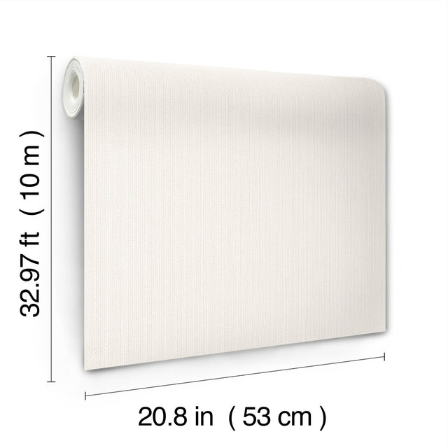 Dutch Braid Cream Textured Vinyl Wallpaper - York SI24930