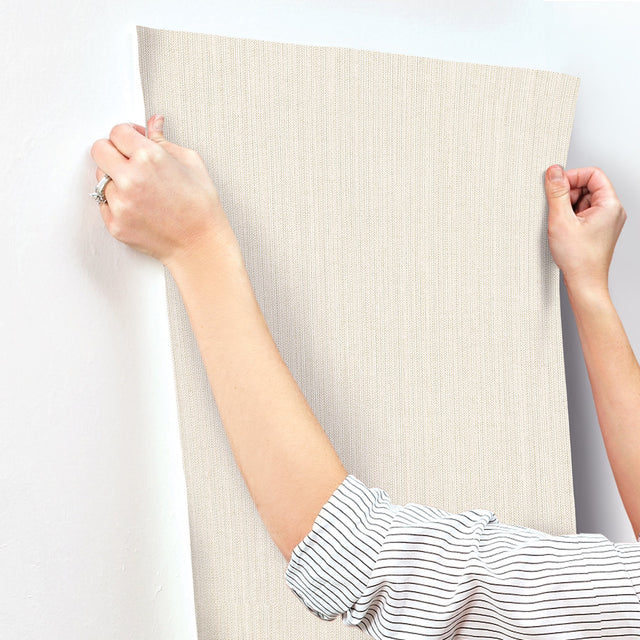 Dutch Braid Linen Textures Vinyl Wallpaper, Transitional Random Match - York SI24931