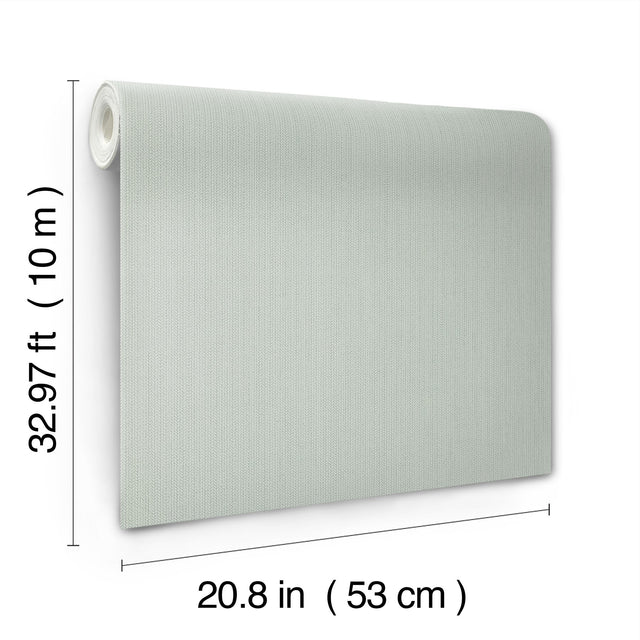 Dutch Braid Sage Wallpaper with Textured Braid Motif - York SI24932