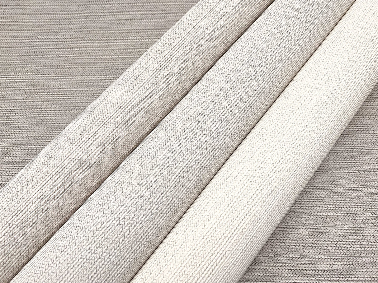 Dutch Braid Light Taupe Textured Vinyl Wallpaper - York SI24933