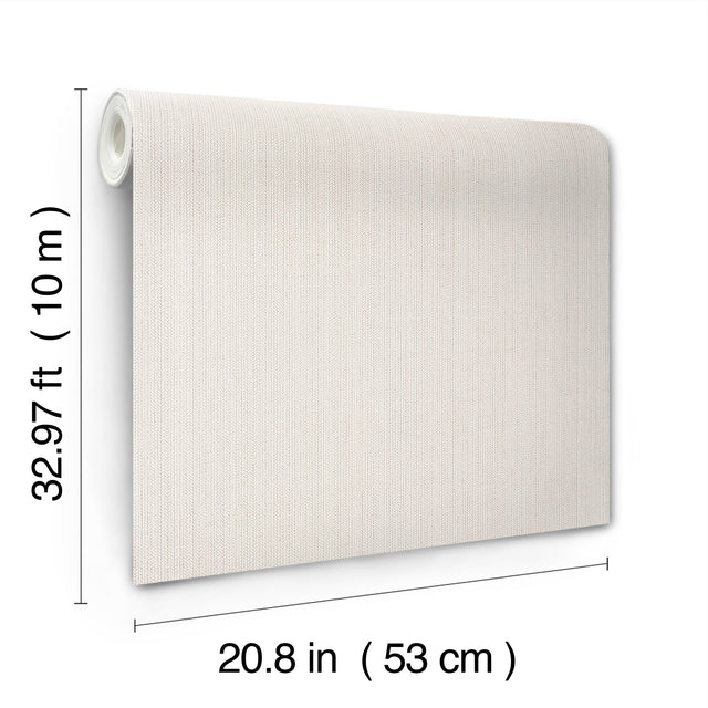 Dutch Braid Light Taupe Textured Vinyl Wallpaper - York SI24933
