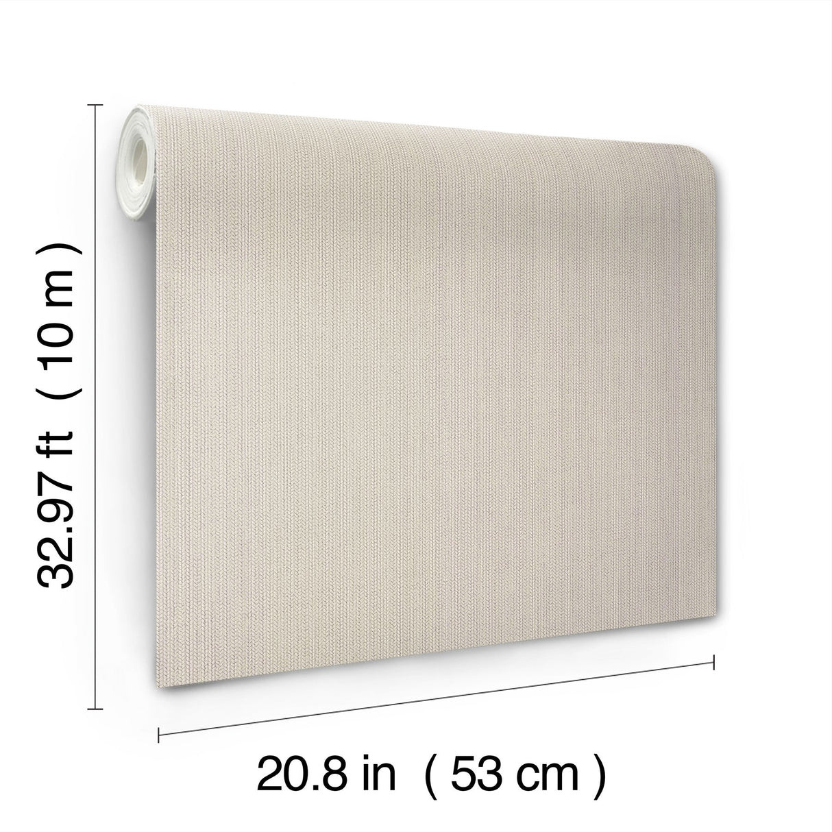 Dutch Braid Taupe Textured Vinyl Wallpaper - York SI24935