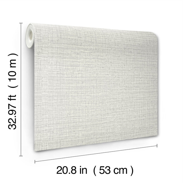 Scotland Tweed Ivory Wallpaper with Textured Tweed Pattern - York SI24970