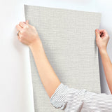 Scotland Tweed Ivory Wallpaper with Textured Tweed Pattern - York SI24970
