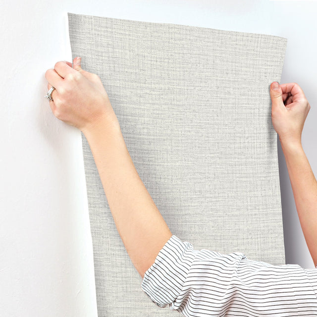 Scotland Tweed Ivory Wallpaper with Textured Tweed Pattern - York SI24970