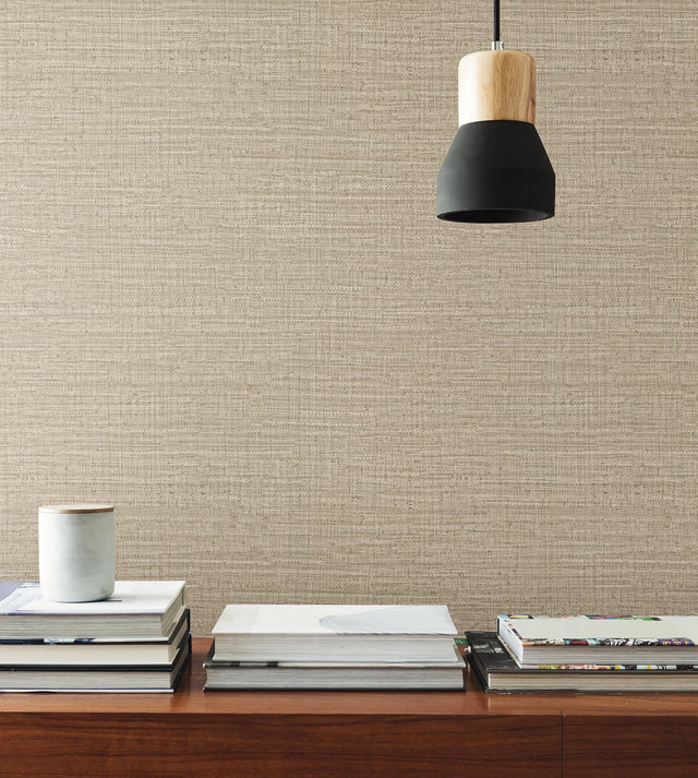 Scotland Tweed Beige Textured Vinyl Wallpaper - York SI24971