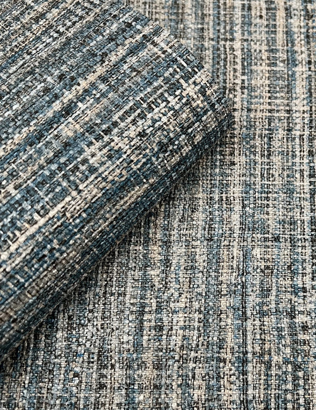 Scotland Tweed Ocean Wallpaper with Woven Texture - York SI24973