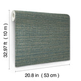Scotland Tweed Ocean Wallpaper with Woven Texture - York SI24973