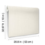 Sofia Weave Cream Textured Vinyl Wallpaper - York SI24980