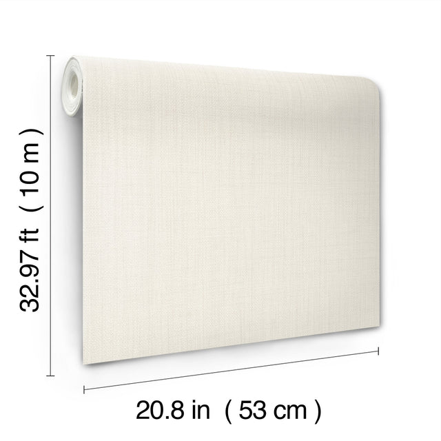 Sofia Weave Cream Textured Vinyl Wallpaper - York SI24980