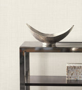Sofia Weave Cream Textured Vinyl Wallpaper - York SI24980