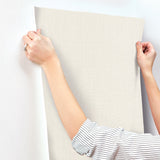 Sofia Weave Cream Textured Vinyl Wallpaper - York SI24980