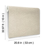 Raised Chevron Beige Wallpaper with Modern Chevron Texture - York SI25361