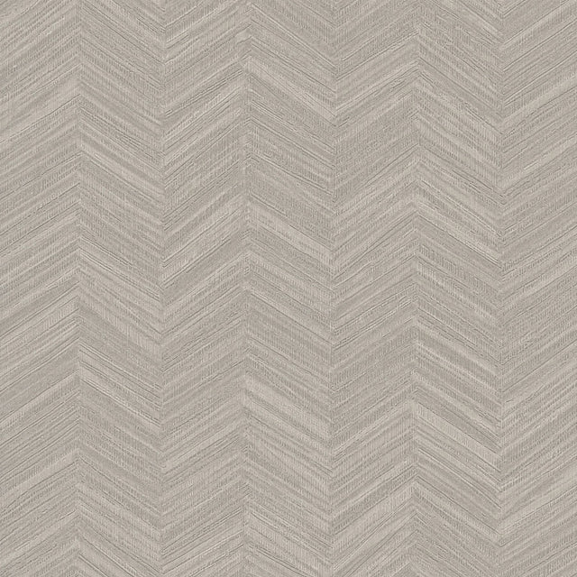 Raised Chevron Taupe Wallpaper with Modern Chevron & Houndstooth Pattern - York SI25362