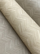 Raised Chevron Taupe Wallpaper with Modern Chevron & Houndstooth Pattern - York SI25362