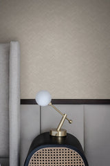 Raised Chevron Taupe Wallpaper with Modern Chevron & Houndstooth Pattern - York SI25362