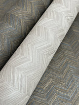 Raised Chevron Royal Blue Wallpaper with Modern Chevron Pattern - York SI25364