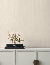 Paloma Texture Natural Vinyl Wallpaper with Textured Woven Look - York SI25391