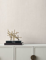 Paloma Texture Linen Wallpaper with Textured Linen Weave - York SI25394