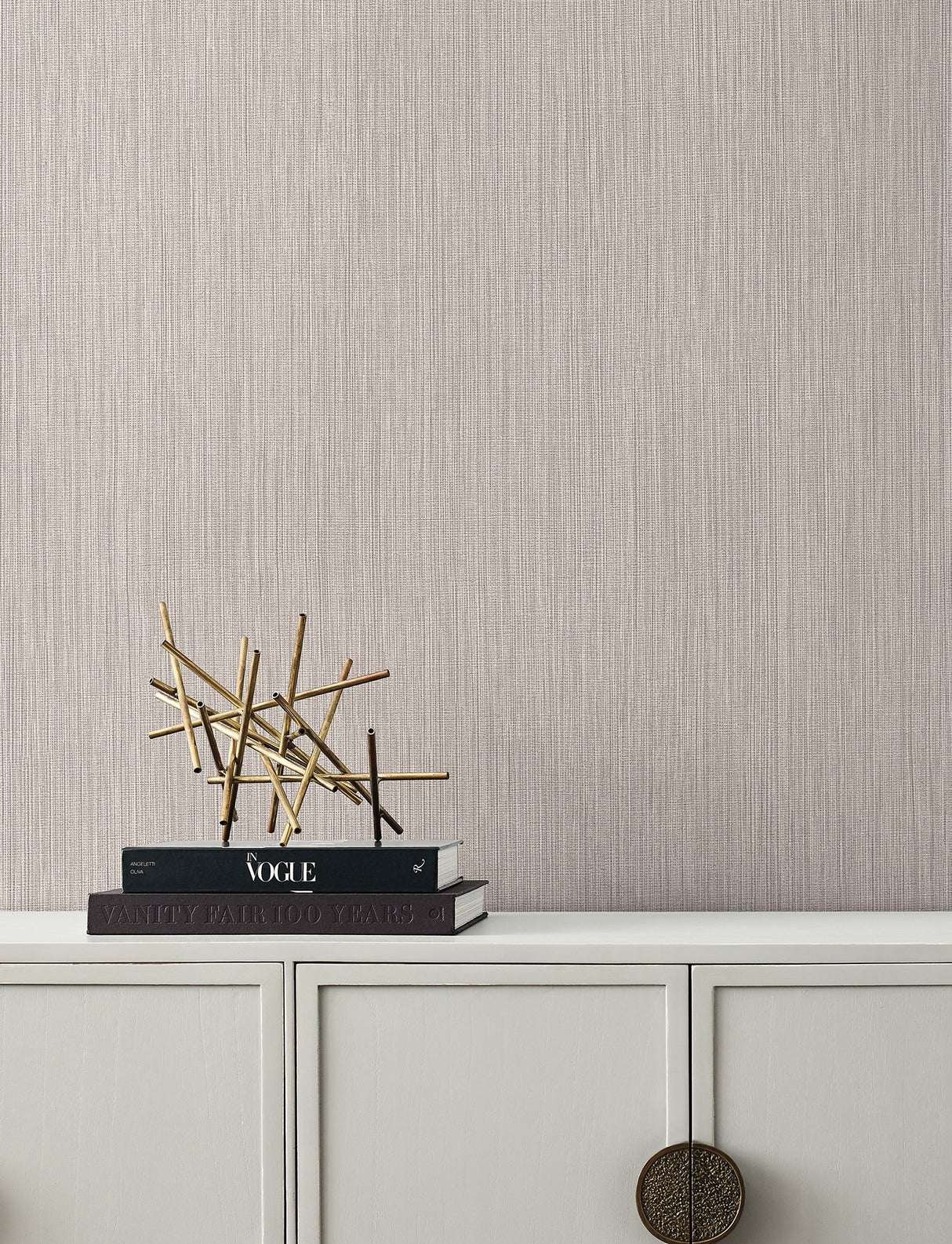Paloma Texture Mushroom Wallpaper with Transitional Textured Pattern - York SI25395