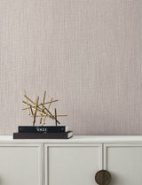 Paloma Texture Mushroom Wallpaper with Transitional Textured Pattern - York SI25395