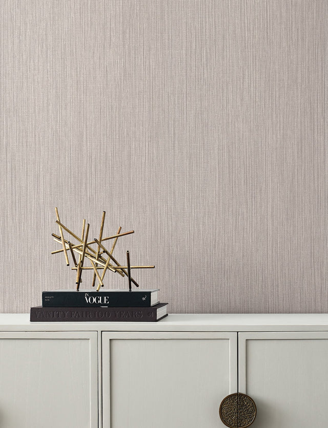 Paloma Texture Mushroom Wallpaper with Transitional Textured Pattern - York SI25395