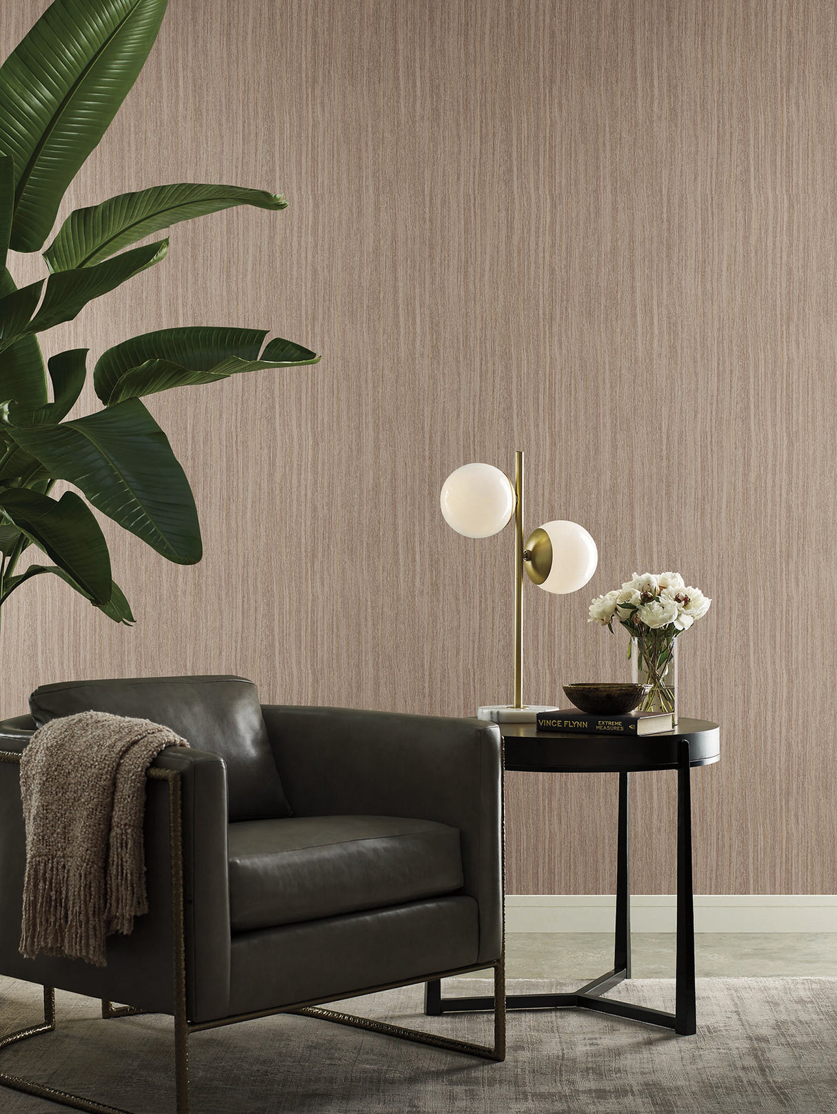 Wistman Stripe Canyon by York Wallcoverings Nature-Inspired Vertical Stripe Unpasted Vinyl Non Woven Wallpaper Signature Textures 3 - SI25710