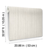 Wistman Stripe Cream by York Wallcoverings Vinyl on Non Woven Wallpaper – York Wallcoverings SI25714
