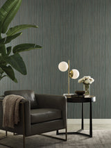 Wistman Stripe Teal by York Wallcoverings Textured Stripe Wallpaper – York Wallcoverings SI25715