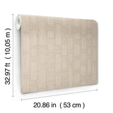 Basketry Wheat by York Wallcoverings Woven Vinyl Wallpaper – York Wallcoverings SI25721