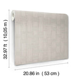 Basketry Dove Grey by York Wallcoverings Woven Texture Wallpaper – York Wallcoverings SI25723