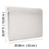Basketry Warm Grey by York Wallcoverings Vinyl on Non Woven Wallpaper – York Wallcoverings SI25724
