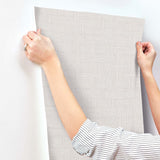 Basketry Warm Grey by York Wallcoverings Vinyl on Non Woven Wallpaper – York Wallcoverings SI25724
