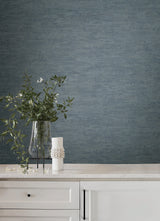 Weathered Stucco Dusty Blue by York Wallcoverings Textured Vinyl Wallpaper – York Wallcoverings SI25752