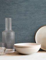 Weathered Stucco Dusty Blue by York Wallcoverings Textured Vinyl Wallpaper – York Wallcoverings SI25752